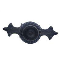 Antika Tarz Dekoratif Pirinç Çizgili Düğme - 35x100 Mm, Büyük, Oksit