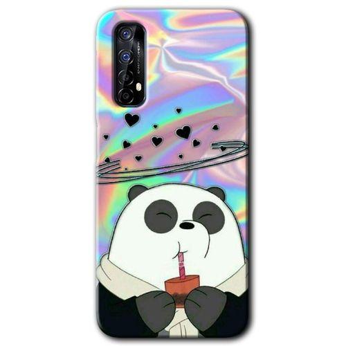 Potkal Hediye Fabrikası Realme 7 Kılıf HD Desen Baskılı Arka Kapak - Milkshake Panda