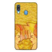 Lopard Samsung Galaxy A40 Uyumlu Kılıf Sürreal Yüzler ♀ (16) Kalın Kılıf Desenli