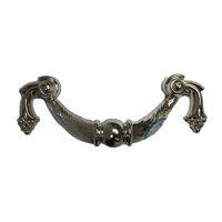 Dekoratif Zamak Üzümlü Kulp - 64mm, Nikel, 1 Adet