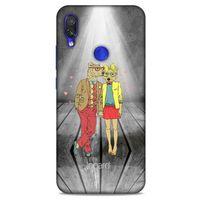 Xiaomi Redmi Note 7 Kılıf FunnyMaX (35) Fit Design Kılıf Gri