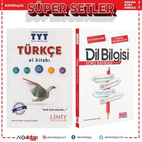 Limit Yayınları TYT Türkçe El Kitabı ve AKM Dil Bilgisi Soru Bankası Seti 2 Kitap