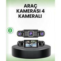 Gps’li 4 Kameralı Araç İç Dış Kayıt Sistemi 1080p Wifi Destekli