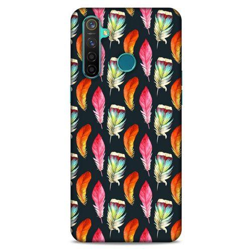 Oppo Realme 5 Pro Kılıf Desenli Özel Seri Tüyler (49) Ultra Silikon Kılıf