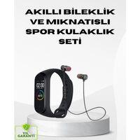 Spor Bileklik + Kablosuz Bluetooth Kulaklık Fitness Seti