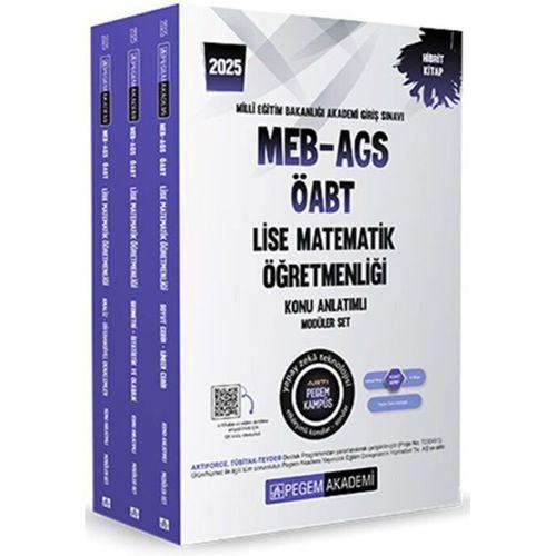 2025 MEB AGS ÖABT Lise Matematik Öğretmenliği Konu Anlatımlı Modüler Set Pegem Yayınları