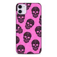 Apple Iphone 11 Uyumlu Kılıf Pembe Delisi (39) Liquid Crystal Kılıf Kurukafa