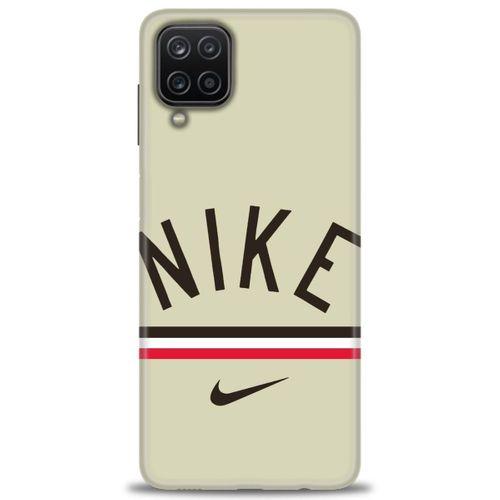 Samsung Galaxy A12 Kılıf HD Baskılı Kılıf - Nike + Tam Ekran Koruyucu