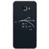 MRCİLETİSİM MRCİLETİSİM Samsung Galaxy C7 Kılıf HD Desen Baskılı Arka Kapak + Temperli Cam - Work Formül