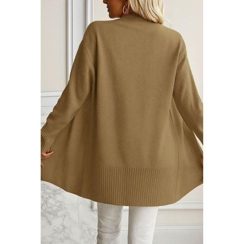 Kadın Uzun Kollu önü Açık Triko Hırka