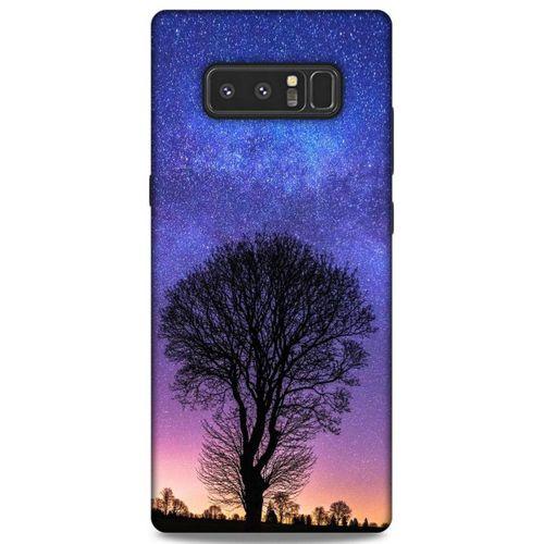 Lopard Samsung Galaxy Note 8 Uyumlu Kılıf Gece'S (29) Arka Koruma Kılıfı Ağaç
