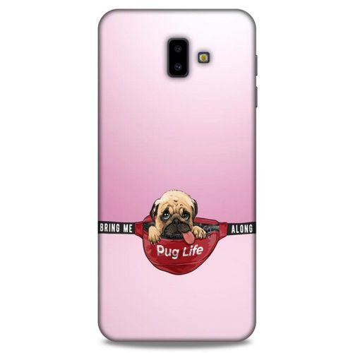 Samsung Galaxy J6 Plus Kılıf Köpek Kıyafetleri (5) Koruma Kabı Yavru Pug Çanta