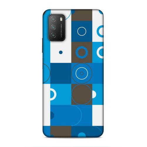 Xiaomi Poco M3 Uyumlu Kılıf Insomnia (27) Tasarımlı Kılıf Mavi Beyaz
