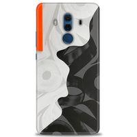 Huawei Mate 10 Pro Kılıf HD Baskılı Kılıf - Turuncu Çizgi + Tam Ekran Koruyucu