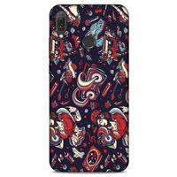 Retro (6) Desen Silikon Kılıf Renkli Huawei Y9 2019 Kılıf
