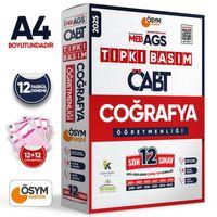 2025 MEB-AGS ÖABT Coğrafya Öğretmenliği ÖSYM Tıpkı Basım 12lİ Deneme Paketi
