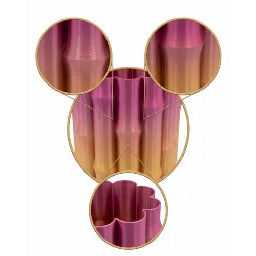 Modern 3d Baskı Mor Sarı Vazo Ev Ofis Dekorasyon Şık Tasarım