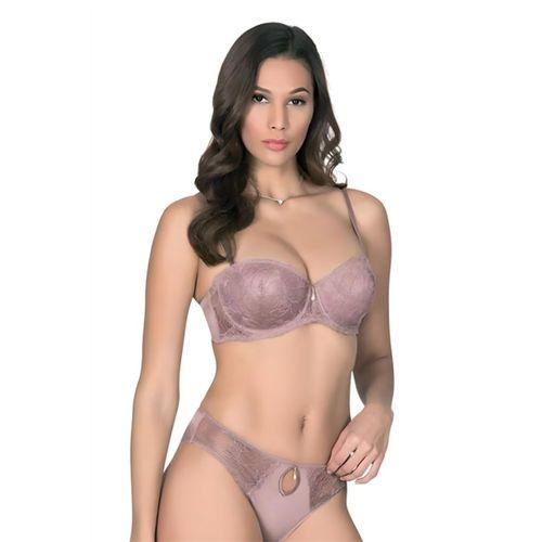 Le Jardin 5155-B Desteksiz-Balenli Silikon Nicolina Sütyen Takımı