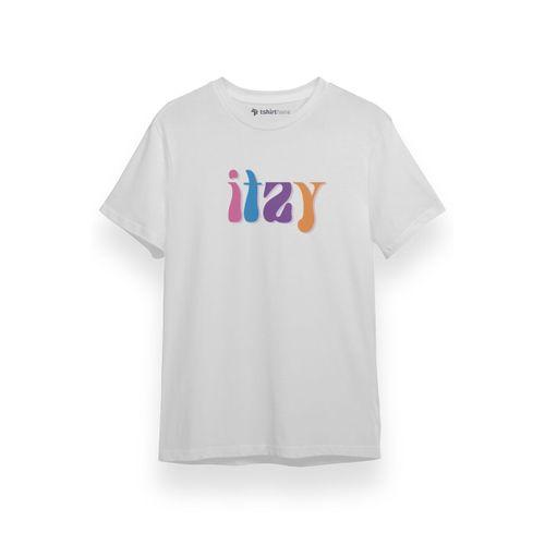 ITZY Retro Beyaz Kısa kol Erkek Tshirt