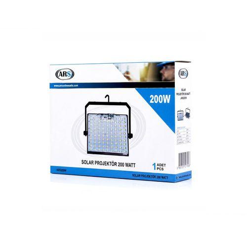 200W Güneş Enerjili LED Projektör - Kamp & Dış Mekan