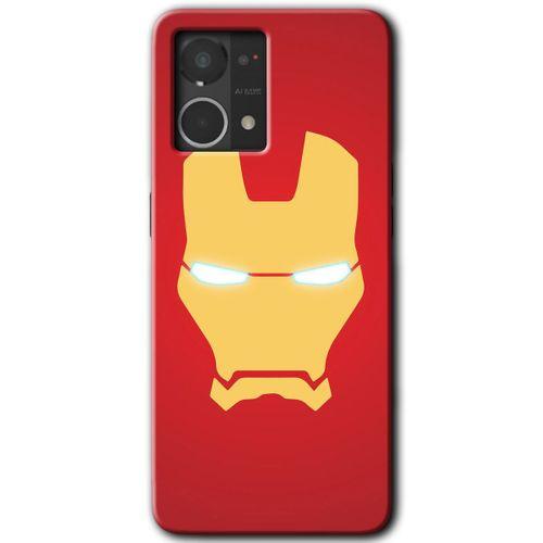 Oppo Reno 7 4G Kılıf HD Desen Baskılı Arka Kapak - İronMan