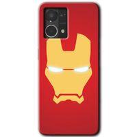 Oppo Reno 7 4G Kılıf HD Desen Baskılı Arka Kapak - İronMan