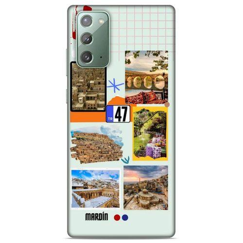 Lopard Samsung Galaxy Note 20 Uyumlu Kılıf Şehirli ※ (47) Mardin Crystal Flex Kılıf