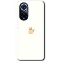 Huawei Nova 9 Kılıf HD Desen Baskılı Arka Kapak+Temperli Cam - Cat Minimalism