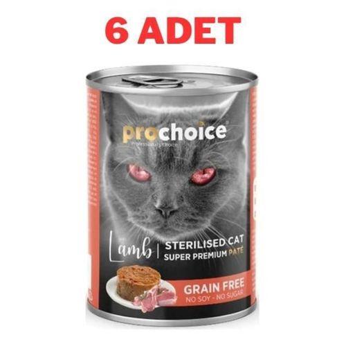 ProChoice Adult Cat Sterilised Lamb Pate Kedi Konservesi 6x400 gr