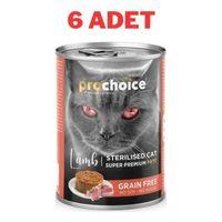ProChoice Adult Cat Sterilised Lamb Pate Kedi Konservesi 6x400 gr