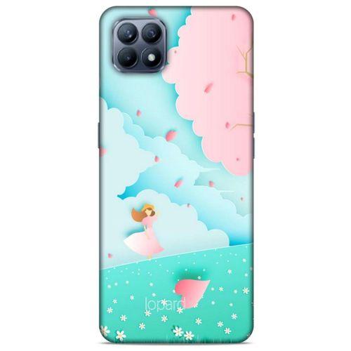 Huawei P40 Lite Kılıf Pastel Renkler (45) Liquid Air Kılıf Mavi Toz Pembe