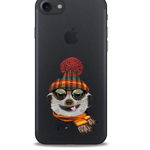 Zoologix (98) Apple Iphone 7 Şeffaf Kılıf Silikon Desenli