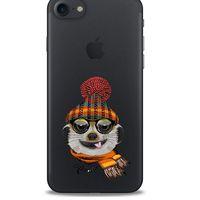 Zoologix (98) Apple Iphone 7 Şeffaf Kılıf Silikon Desenli