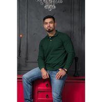 San&Fa Regular Fit Polo Yaka Uzun Kol Pamuklu Baharlık Sweatshirt