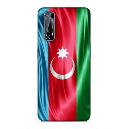 Huawei P Smart 2021 Uyumlu Kılıf Azarbaijan (36) Glitter Kılıf Tam Bayrak