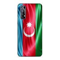 Huawei P Smart 2021 Uyumlu Kılıf Azarbaijan (36) Glitter Kılıf Tam Bayrak