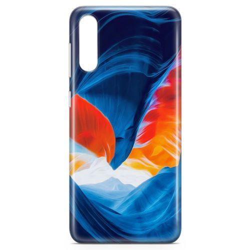 Samsung Galaxy A70s Kılıf Turuncu Kanyon Arka Kapak Koruma Desenli Full Koruyucu