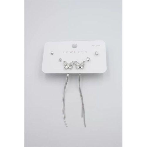 Çoklu Set Küpe - Gümüş