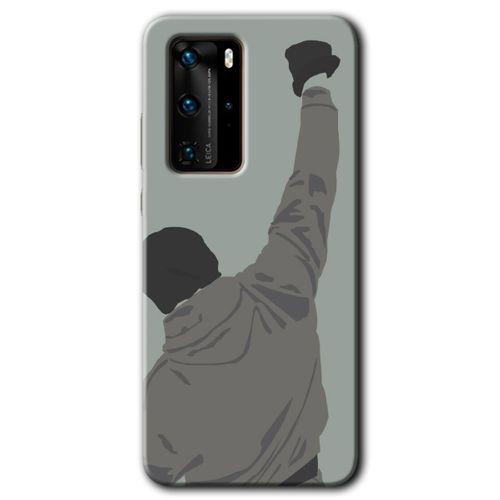 MRCİLETİSİM Huawei P40 Pro Kılıf HD Desen Baskılı Arka Kapak + Temperli Cam - Artwork Wide