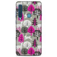 Samsung Galaxy A9 2018 Kılıf Snowix (31) TPU Kılıf Fuşya Gri