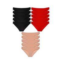 15 Adet Süper Eko Set Likralı Kadın Slip Külot 512