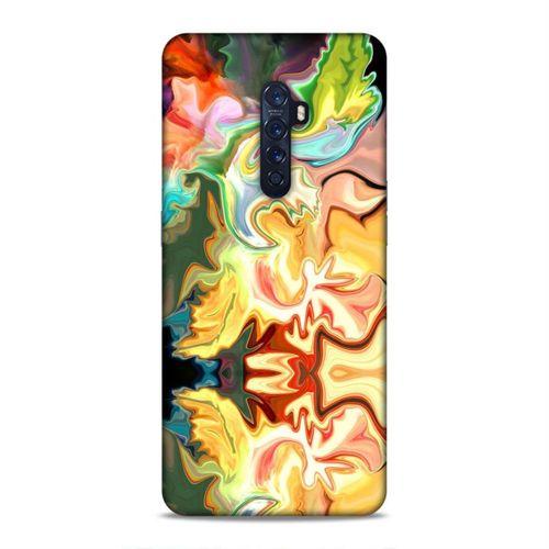 Oppo Reno 2 Kılıf Psikedelik Likit Arka Kapak Silikon Koruma Full Koruyucu
