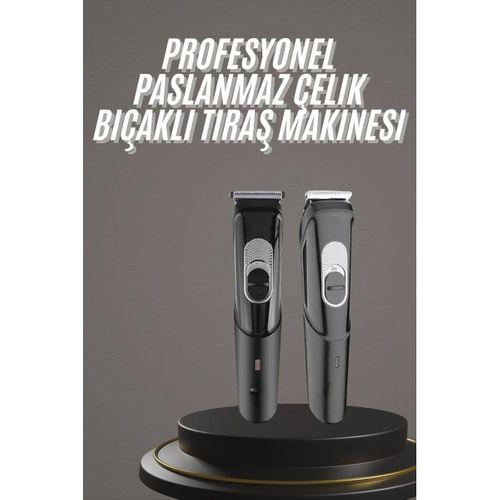 Pro Şarjlı Saç Sakal Tıraş Makinesi Ense Kesme Makinesi Lazer Öncesi Kısaltma