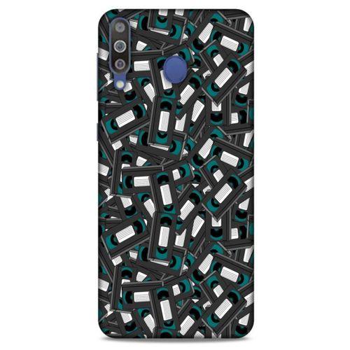 Retro (26) Desen Tpu Silikon Kılıf Renkli Samsung Galaxy M30 Kılıf