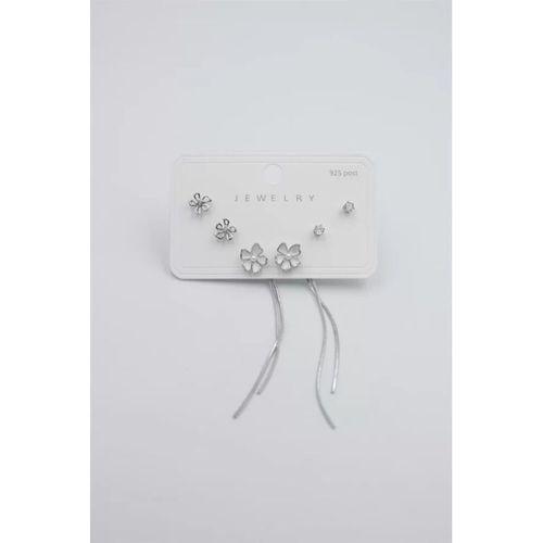 Çoklu Set Küpe - Gümüş