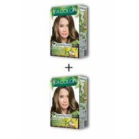 2X2 Tüp Krem Saç Boyası Seti Fındık Kabuğu No:7.3