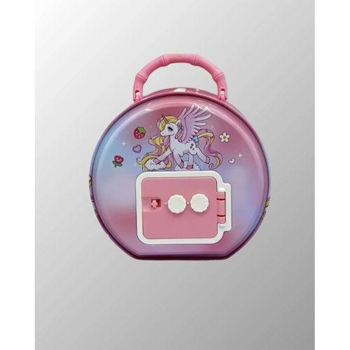 Mini Çocuk Para Kasası Güvenli Kilitli Birikim Kutusu