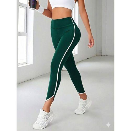 Kadın Yüksek Bel Yan şerit Detaylı Dalgıç Tayt