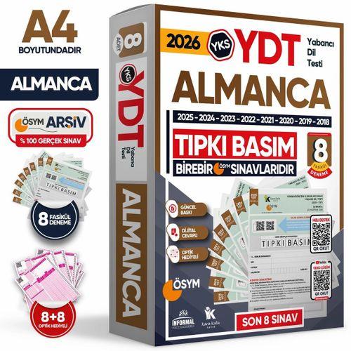 2026 YKS YDT (Yabancı Dil Testi) ALMANCA ÖSYM Çıkmış Soru Tıpkı Basım Deneme Paketi 8li Türkiye G