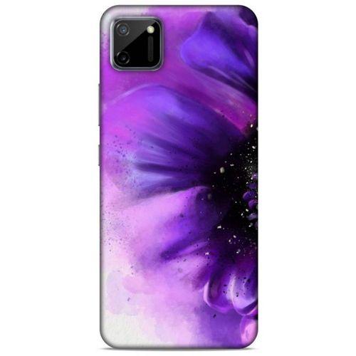 Realme C11 Uyumlu Kılıf Mor Delisi (31) TPU Kılıf Çiçek